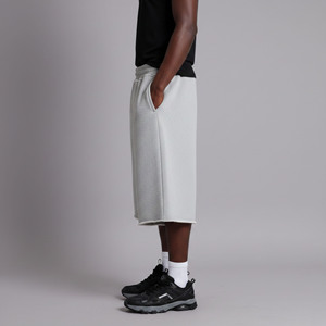 Short de sport pour homme, style urbain, poids lourd, taille élastique, avec logo personnalisé sérigraphié et poches latérales - Product Image 2