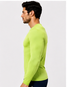 Camiseta Interior de Punto Suave para Hombre, Manga Larga, Uniforme Médico, Transpirable, de Secado Rápido, para Enfermería, Corte Ajustado - Product Image 1