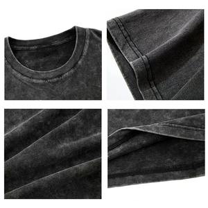 T-shirt uni à manches courtes pour femme, nouvelle collection été 2026, style décontracté en coton délavé à l'acide - Product Image 4