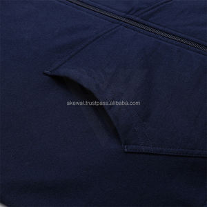 AKEWAL venta al por mayor personalizado al por mayor de algodón de alta calidad impreso cremallera pulóver hombres cremallera Sudadera con capucha DIY OEM ofrecido - Product Image 4