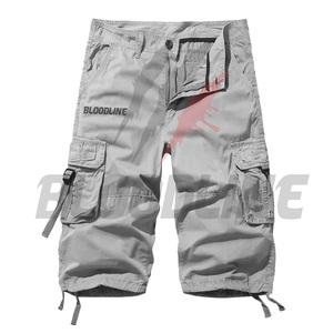 Pantalones Cortos Cargo para Hombre Bloodline, de Secado Rápido, con Cordón en la Cintura, Estilo Casual, Logotipo Estampado en la Parte Delantera, Color Negro - Product Image 3