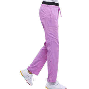 Pantalones de Trabajo Unisex Elásticos y Elegantes con Logotipo Personalizado al por Mayor, Uniforme de Enfermería, Último Diseño, Pantalones de Trabajo Recién Llegados - Product Image 3