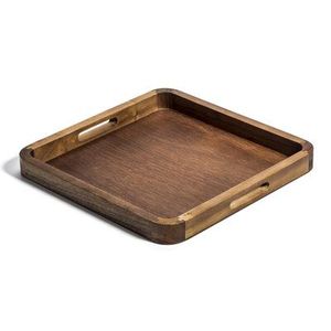 Plateau de service rectangulaire en bois d'acacia de qualité supérieure, moderne, écologique, résistant au lave-vaisselle, pour la restauration et la décoration - Product Image 6