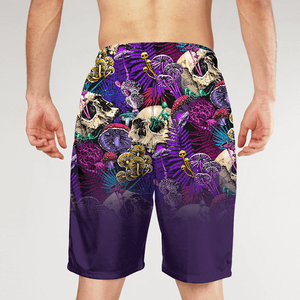 Shorts de Baño para Hombre con Estampado de Plátanos Coloridos, Secado Rápido, Cordón Ajustable, Diseño Casual con Franja Lateral - Product Image 4