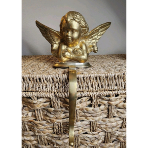 Soporte para Calcetines con Diseño de Ángel Dorado, Soporte Metálico para Calcetines, Gancho de Metal con Revestimiento Dorado Personalizado, Decoración de Aluminio Fundido - Product Image 3