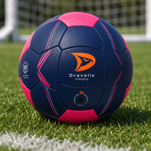 Custom Logo 32 Panel Soccer Ball PU Leather <b>Hand</b> <b>Stitched</b> Size 5 Professional Match Training Football for Women - Product Image 6