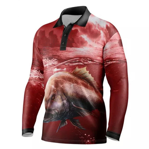 Camisetas de Pesca para Hombre con Protección Solar UPF 50+, de Spandex/Poliéster, con Estampado Digital Personalizado, Nuevo Estilo, Gran Venta, Última Moda - Product Image 1