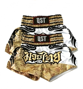<b>Boxing</b> Shorts <b>Set</b> Men Spandex Polyester Lightweight Front Fitted Fight Training <b>Sparring</b> Competition Wear OEM Custom Wholesale - Product Image 6