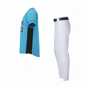 Conjunto de Uniforme de Béisbol Personalizado al por Mayor para Unisex |   Camisetas y Pantalones de Béisbol y Sóftbol Sublimados en Blanco |   Pantalones Cortos Transpirables - Product Image 6