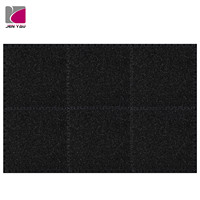 Suelo de Gimnasio de Caucho Entrelazado 100x100cm 18mm Certificado EN71 Negro Azul Antideslizante Impermeable Inodoro Opciones Personalizadas Jen Yau