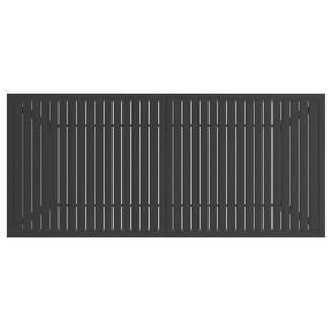 Table de patio en acier anthracite 74.8 "x 31.5" x 28.3 "Meubles d'extérieur - Product Image 4