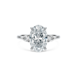 แหวนคามิลล่า ทองคำแท้ 24-14K ประดับเพชรทรงรี (4.74 กะรัต) รับรองโดย IGI แหวนหมั้นหรูหราสำหรับผู้หญิง - Product Image 3