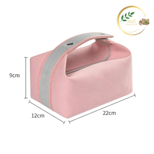 Bolsa de Maquillaje Ecológica de Yute, Bolsa de Viaje para Almacenamiento de Cosméticos de Arpillera Natural - Product Image 2