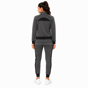 Conjunto Deportivo de Chándal Completo con Cremallera para Mujer, Ropa Deportiva Personalizada con Logotipo, Ropa Deportiva para Gimnasio, Fabricación al por Mayor OEM ODM de Marca Privada - Product Image 2