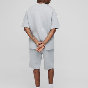 T-shirts décontractés pour hommes de haute qualité, 100 % coton, coupe ample personnalisée, manches courtes, respirants, longueur longue, à carreaux - Product Image 3