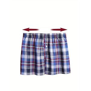 Paquete de 3 Calzoncillos Bóxer de Algodón para Hombre, Diseño a Cuadros, Tallas M, XL, 2XL - Product Image 2
