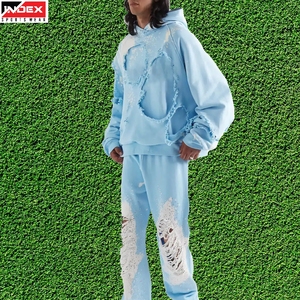 Fabricant de sweats à capuche brodés effet vieilli OEM USA, sweats à capuche streetwear personnalisés, approvisionnement en gros, tissu de haute qualité - Product Image 1