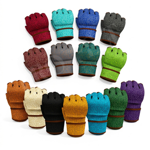 Gants de sparring robustes sur mesure, design coloré, 12 oz, protection des mains, sport décontracté, sans doigts, en cuir véritable - Product Image 1