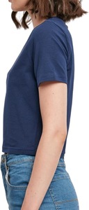 T-shirt court décontracté pour femme en mélange de coton doux, col rond, manches courtes, élégant, confortable, respirant, pour tous les jours - Product Image 6