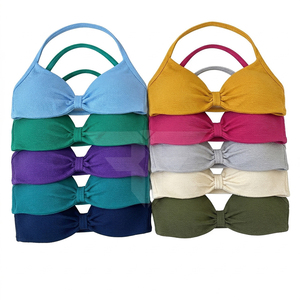 Sujetador deportivo de yoga sin costuras de alta elasticidad, top deportivo sólido para fitness, realza la cadera, tallas grandes - Product Image 1