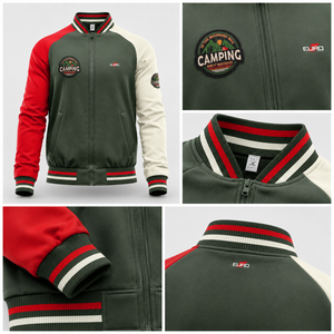 <b>Men</b> Compact <b>Varsity</b> <b>Jacket</b> Classic Letterman Baseball <b>Bomber</b> Coat Lightweight Soft Fabric Compact <b>Varsity</b> <b>Jacket</b> Front Casual - Product Image 5