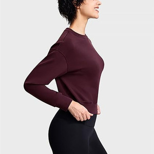 Sudadera Larga con Capucha para Mujer, Diseño Moderno, Cuello Redondo, Estilo Casual, Hombros Caídos, Transpirable, Ecológica, 100% Algodón - Product Image 3