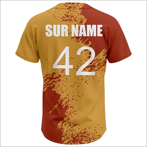 Fresh <b>Drop</b> Professional Baseball Jersey Custom Made Team Uniform Bulk Order Supplier OEM Factory Breathable Autumn Summer Front - Product Image 3