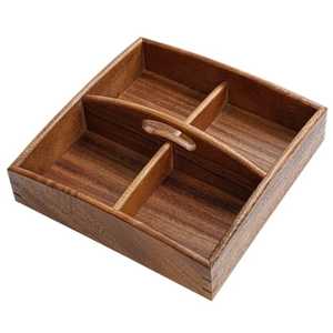 Bamboo Sofa Armrest Tray Couch Arm Table With Folding Legs - Product Image 4