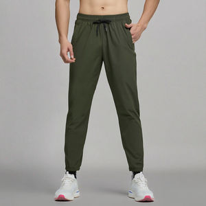 Pantalon de sport pour homme, écologique, respirant, à séchage rapide, léger, taille basse, en nylon et élasthanne, avec cordon de serrage - Product Image 3