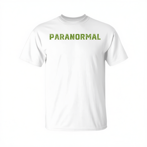 T-shirt Investigatore Paranormale Bianca Unisex per Adulti Girocollo Manica Corta Uso Promozionale - Product Image 2