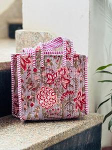Bohemian Cotton <b>Quilted</b> Fashion Tote Bag with Zipper Closure for Striped <b>Summer</b> Beach Travel Daily Shopping - Product Image 1