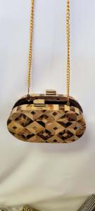 Bolso de Mano Ecológico Hecho a Mano de Madera para Mujer, Elegante, Impermeable, con Protección RFID, Portátil, para la Noche, Moda de Verano - Product Image 2