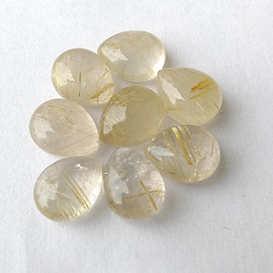 Gema de rutilo dorado de calidad en forma de lágrima, piedra suelta calibrada tipo briolette para la fabricación de joyas, disponible en todos los tamaños. - Product Image 4