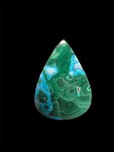 Lote de cabujones de piedra natural de crisocola y malaquita - Gemas al por mayor, lote de gemas a granel y joyería - Product Image 4