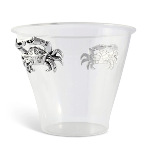 Cubo de hielo de cristal de lujo con asas de aluminio, portátil, a prueba de fugas, de gran capacidad, para enfriar vino, para barra costera - Product Image 3