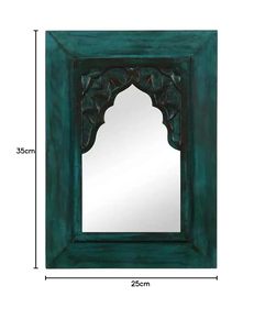 Espejo de Pared de Madera Tallado a Mano con Marco, Diseño Moderno para Dormitorio, Sala de Estar, Baño, Decoración del Hogar - Product Image 1