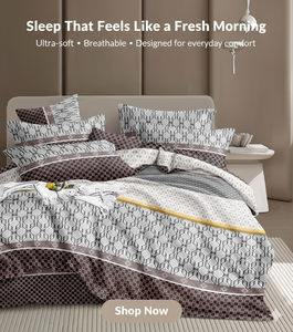 Juego de Sábanas de Hotel de Alta Calidad, Tamaño King, con Rayas, Sábanas Planas y Ajustables Suaves, 400 Hilos, Microfibra, Duraderas, Fáciles de Cuidar, Fundas de Almohada - Product Image 2