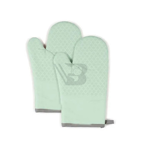 Mitaines de four en coton respirantes à manches longues avec couverture améliorée du bras et protection ajustable contre les brûlures et la vapeur - Product Image 2