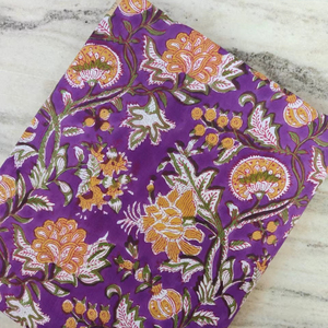 Tela de Algodón con Estampado Floral Hecho a Mano, Textil Artesanal Jaipuri para Vestidos, Servilletas y Prendas, Proveedor Mayorista - Product Image 1