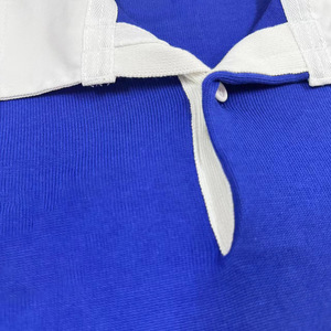 Camiseta de Rugby Personalizada para Graduación Escolar, Tejida a Rayas, 350gsm, Manga Larga con Parches Triangulares - Product Image 4
