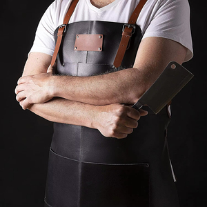 Delantal de Cuero Genuino de Alta Calidad con Correas Cruzadas Ajustables y Bolsillos de Cuero para Herramientas, Marca Maximize Wear - Product Image 3