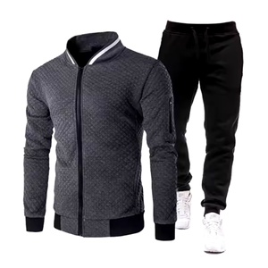 Ensembles de survêtements d'hiver pour hommes grande taille, imprimés et personnalisables, fabriqués directement par le fabricant, coupe-vent, écologiques et à séchage rapide - Product Image 1