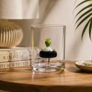Verres à boire transparents en borosilicate faits à la main de 280 ml, sans plomb, pour whisky, eau, jus, réutilisables, en gros - Product Image 1