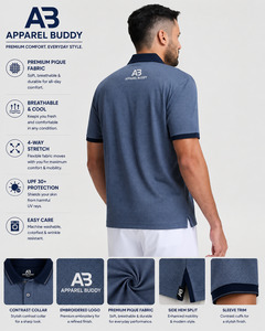 Camiseta de Manga Corta Casual para Hombre, Marca AMY, 100% Algodón, Corte Regular, Lisa, con Logotipo Personalizado al por Mayor - Product Image 3