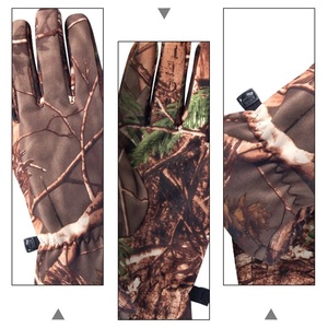 Gants tactiques de chasse pour hommes, automne-hiver, chauds, coupe-vent, imperméables, camouflage, polyester, sports de plein air - Product Image 4