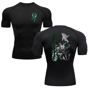 Custom <b>Anime</b> Printed Rash Guard Men Women Short Sleeve Compression <b>Shirt</b> UPF50 Quick Dry Surfing Gym Training Wear - Product Image 3