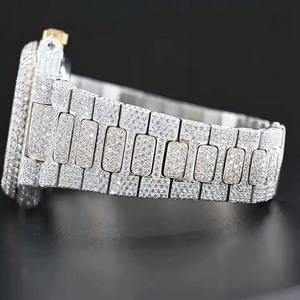 Meilleure montre mécanique de luxe pour homme avec accents de diamants et cadran squelette, disponible au prix de gros - Product Image 6