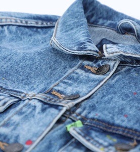 แจ็กเก็ตผ้ายีนส์สำหรับผู้หญิงเสื้อแจ็กเก็ตโอเวอร์ไซส์แขนยาวแบบติดกระดุมธรรมดามีกระเป๋าเทรนด์ล่าสุดผลิตตามสั่งแบบ2025 - Product Image 3