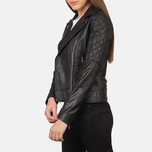 Chaquetas de cuero de moda en color marrón para ropa de invierno con mangas largas, chaquetas de cuero para mujer, chaqueta de cuero auténtico. - Product Image 2