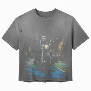 Camiseta Extra Grande de Algodón Premium de 240 GSM, Color Beige, con Gráfico de Auto Vintage, Impresión DTG, Logotipo Personalizado, 100% Algodón, para Hombre, Corte Holgado - Product Image 2